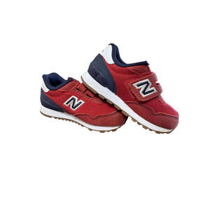 New Balance 515 Baby Shoes Size 6 Red Navy Hook & Loop Athletic Fresh Foam